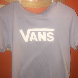Lavender Vans off the wall t shirt